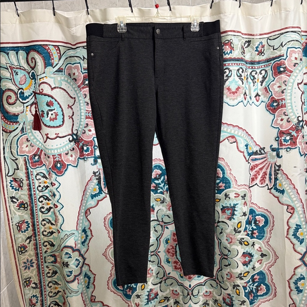 Simply Vera Vera Wang Charcoal Gray Women's Pants